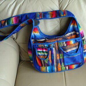 Kenay tribal multi-color crossbody bag